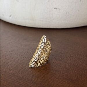 Kendra Scott Gold and Silver Textured Ring